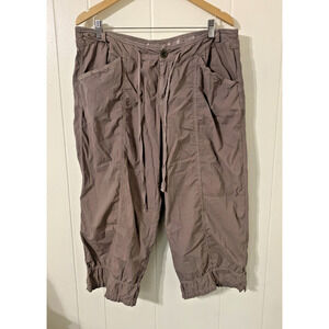 fresh produce Taupe Wide Leg Cropped Pants